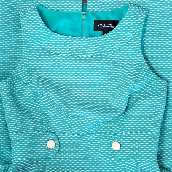 Chelsea Rose Jackie O Tweed Mod Midi Sheath Dress - Picture 3 of 8